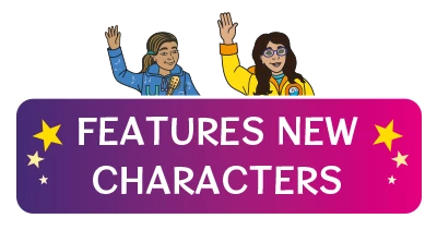 Letterland Features New Characters badge