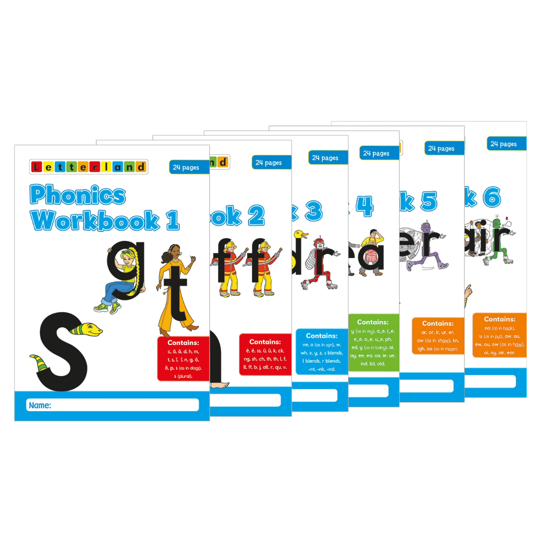 Phonics Workbooks (Set of 6) (2nd Edition)