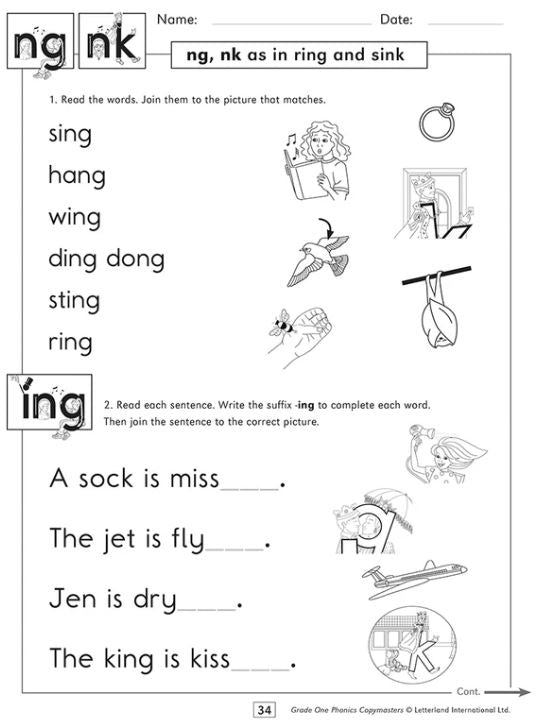 Grade One Phonics Copymasters