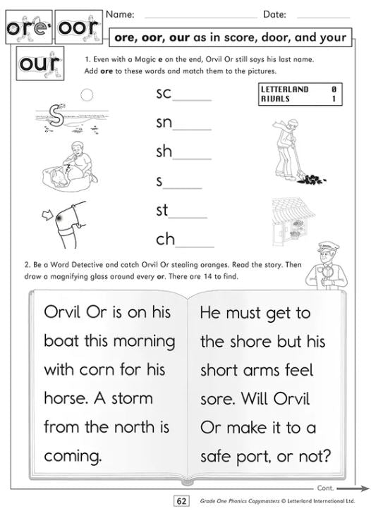 Grade One Phonics Copymasters