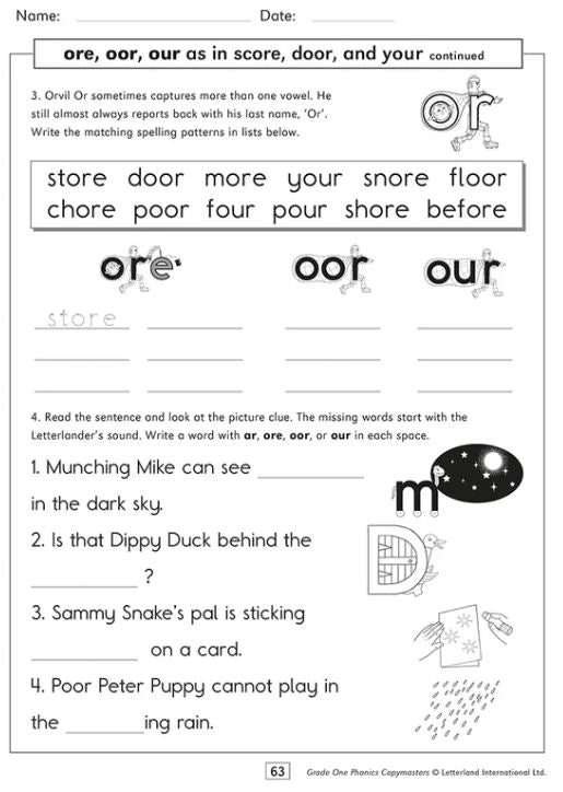 Grade One Phonics Copymasters