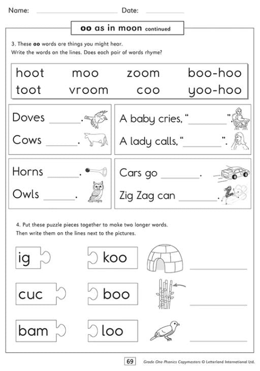 Grade One Phonics Copymasters