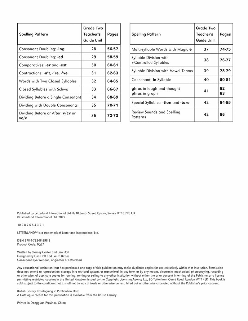 Grade Two Phonics Copymasters