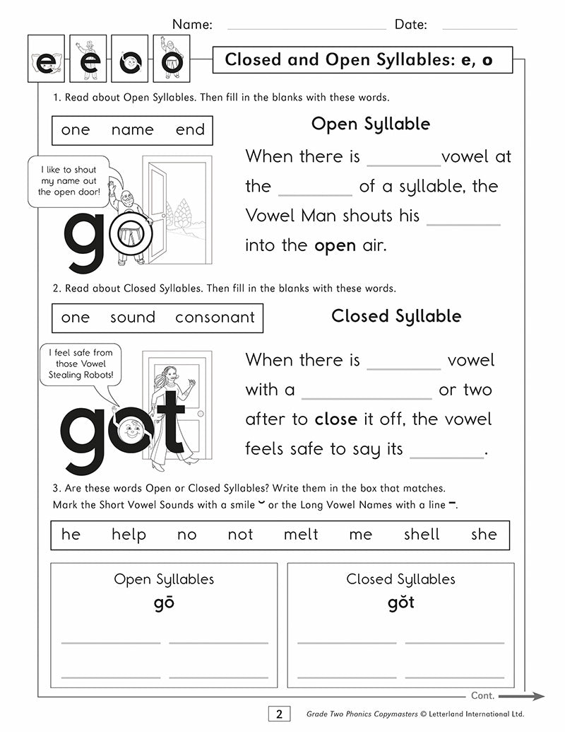 Grade Two Phonics Copymasters