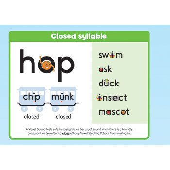 Six Syllable Types Poster