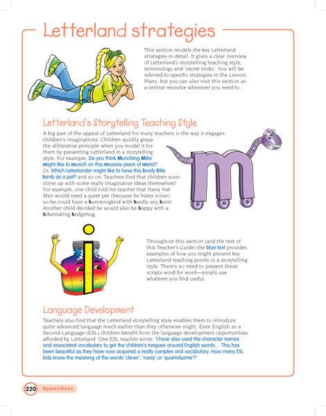 Kindergarten Vol.1 Teacher's Guide - Letterland Canada