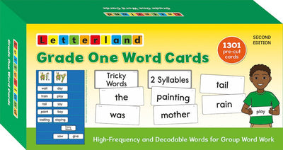Grade One Word Cards - Letterland Canada