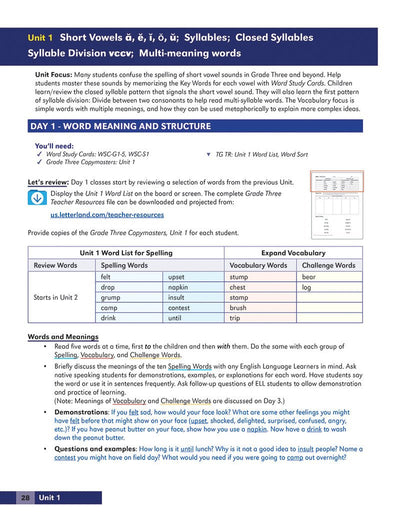 Grade Three Teacher's Guide - Letterland Canada
