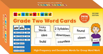 Grade Two Word Cards - Letterland Canada