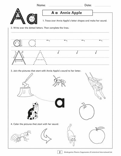 Kindergarten Phonics Copymasters - Letterland Canada
