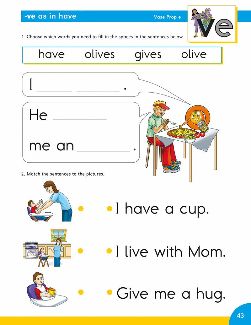 Kindergarten Phonics Practice (Set of 2) - Letterland Canada