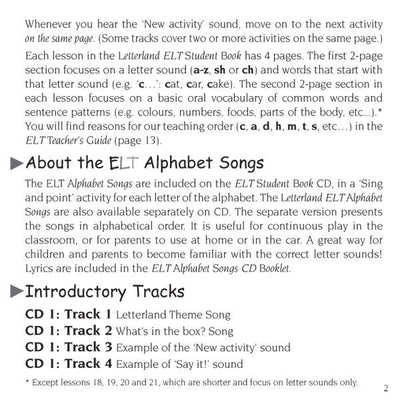 ELT Student Book (CD) [Classic] - Letterland Canada