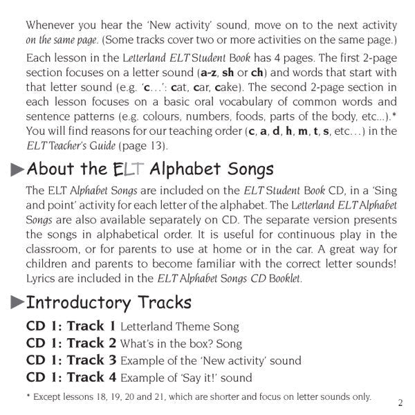 ELT Student Book (CD) [Classic] - Letterland Canada