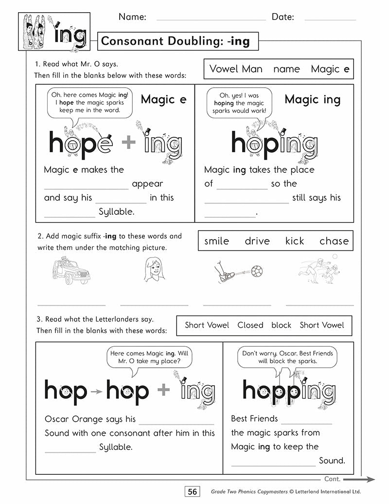 Grade Two Phonics Copymasters - Letterland Canada