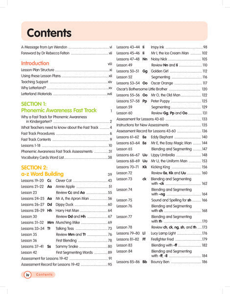 Kindergarten Vol.1 Teacher's Guide - Letterland Canada
