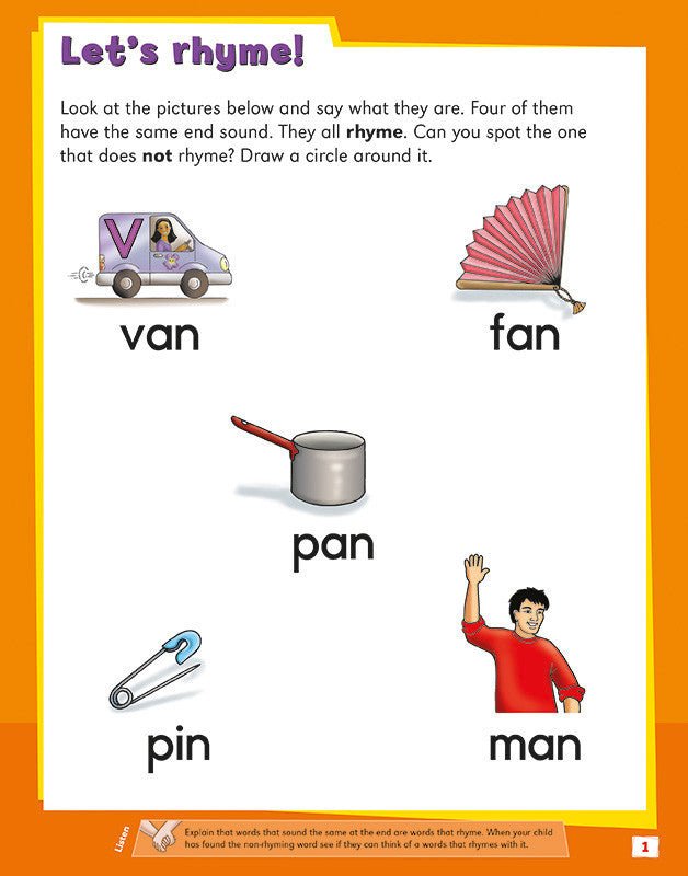 My First Rhyming Activity Book [Classic] - Letterland Canada