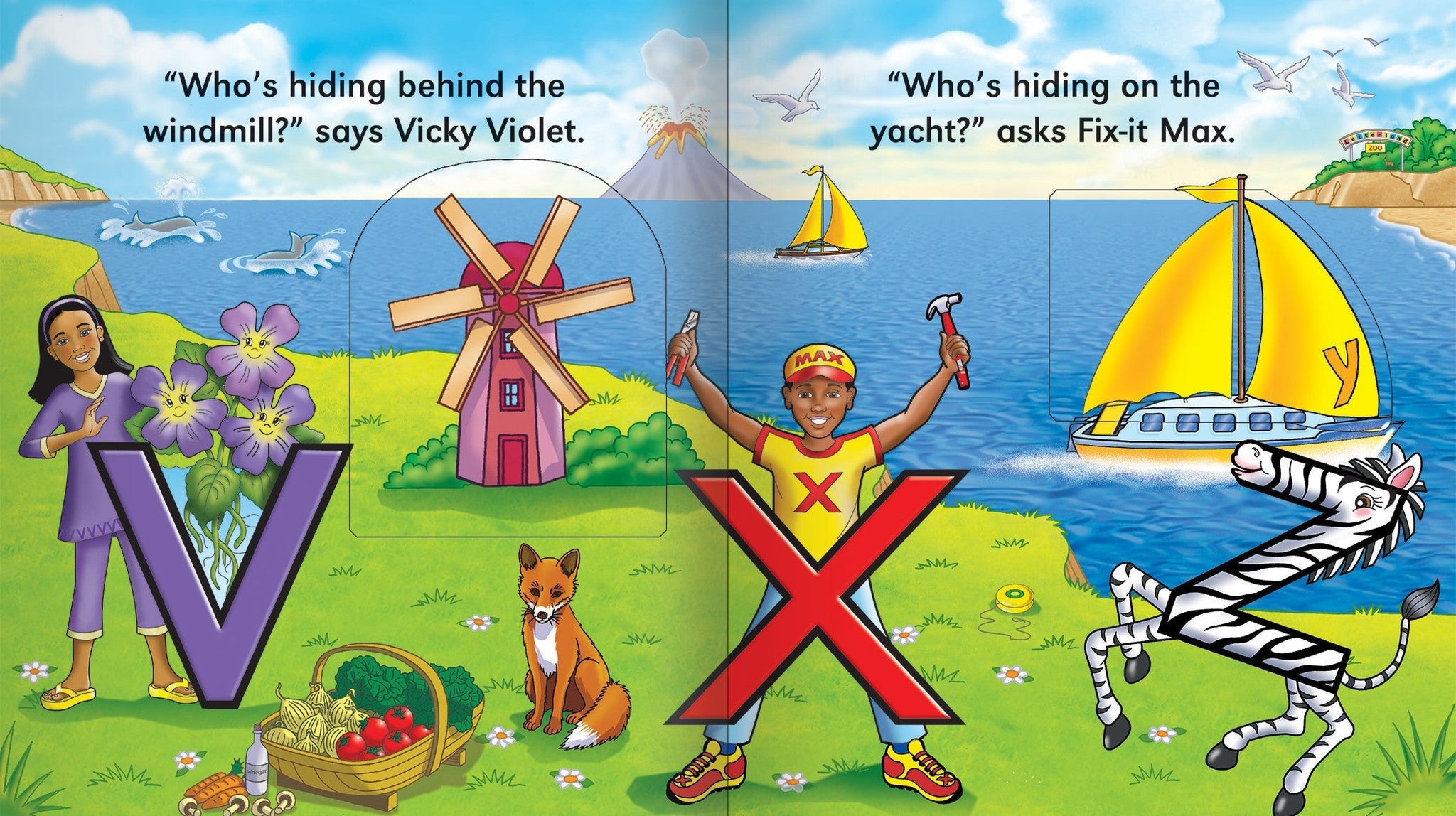 Who's Hiding? (flap book) - Letterland Canada